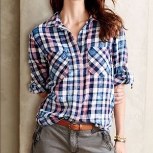 Anthropologie Cloth & Stone Button Down Shirt